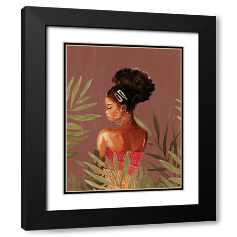 Behind the Leaves Black Modern Wood Framed Art Print with Double Matting by Dogwood Portfolio
