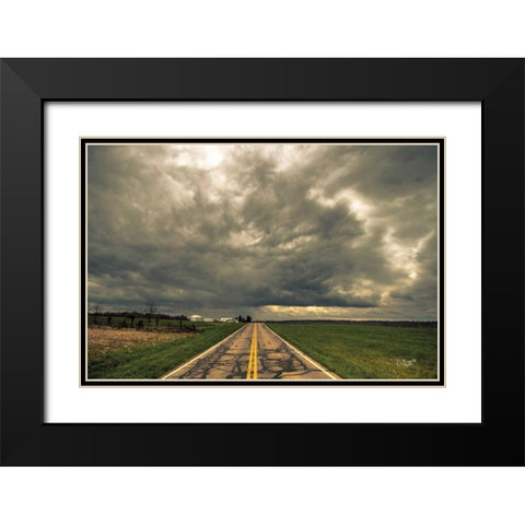 Storm Season I Black Modern Wood Framed Art Print with Double Matting by Quillen, Donnie