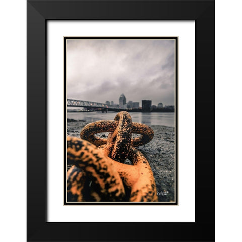 Dont Break Black Modern Wood Framed Art Print with Double Matting by Quillen, Donnie