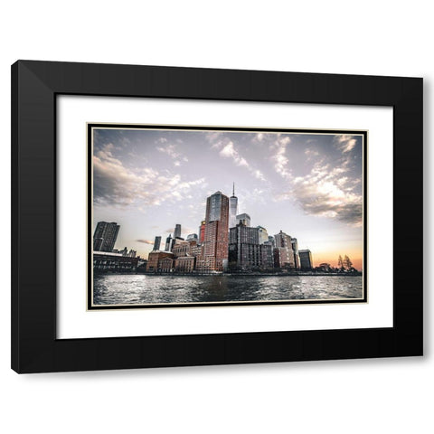 At Peace Black Modern Wood Framed Art Print with Double Matting by Quillen, Donnie