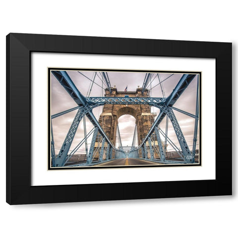 The Blues II Black Modern Wood Framed Art Print with Double Matting by Quillen, Donnie