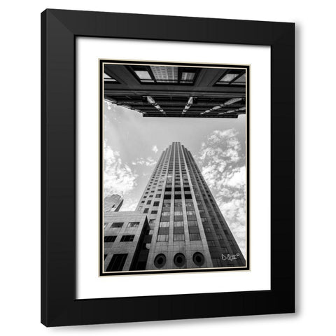 Looking Up Black Modern Wood Framed Art Print with Double Matting by Quillen, Donnie