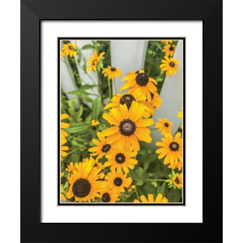 Bed of Yellow Black Modern Wood Framed Art Print with Double Matting by Quillen, Donnie