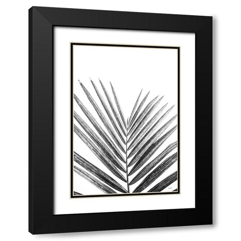 Leaf Study V Black Modern Wood Framed Art Print with Double Matting by Quillen, Donnie