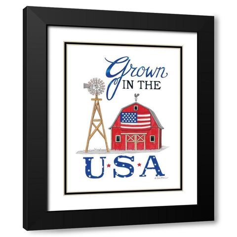 Grown in the U.S.A. Black Modern Wood Framed Art Print with Double Matting by Strain, Deb