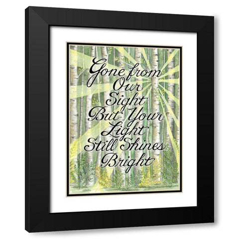 Gone From Our Sight Black Modern Wood Framed Art Print with Double Matting by Strain, Deb