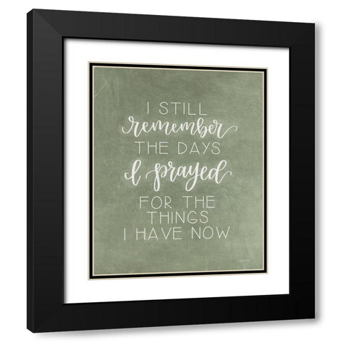 I Still Remember Black Modern Wood Framed Art Print with Double Matting by Imperfect Dust