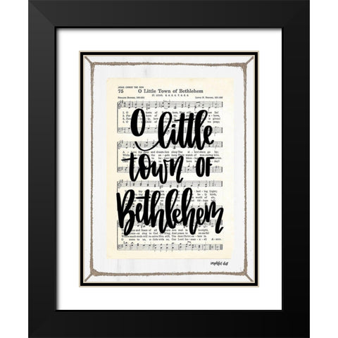 Bethlehem Black Modern Wood Framed Art Print with Double Matting by Imperfect Dust