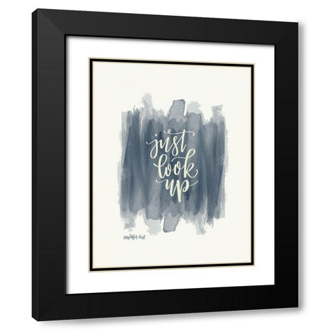 Just Look Up Black Modern Wood Framed Art Print with Double Matting by Imperfect Dust
