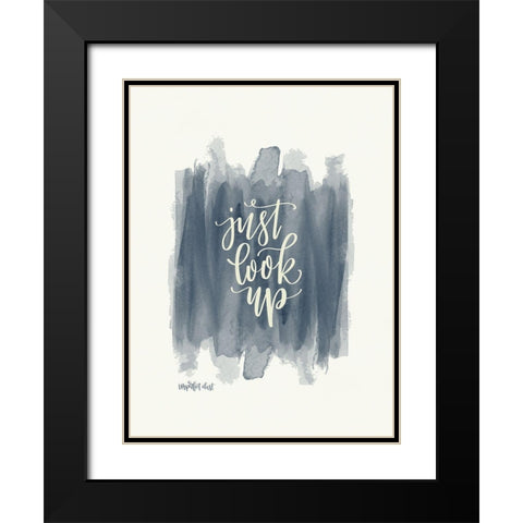 Just Look Up Black Modern Wood Framed Art Print with Double Matting by Imperfect Dust