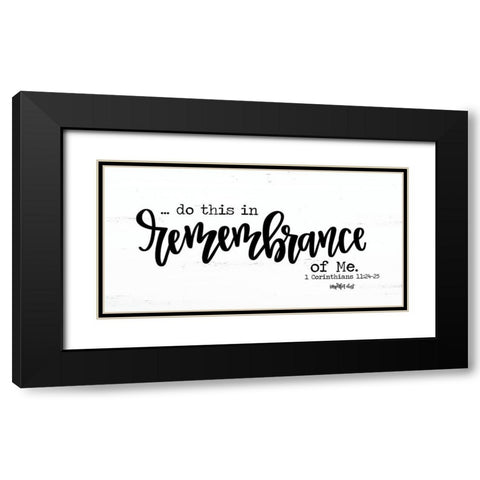 Remembrance Black Modern Wood Framed Art Print with Double Matting by Imperfect Dust