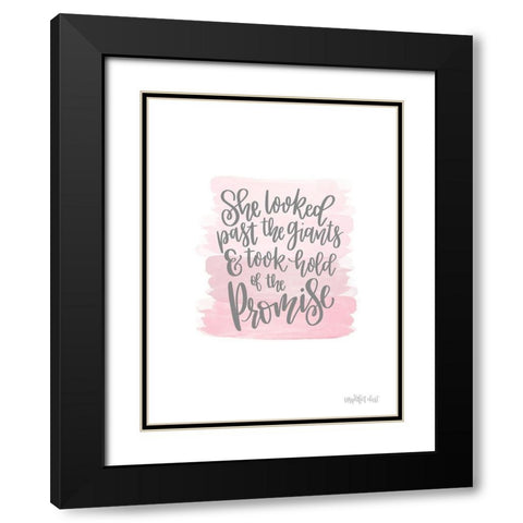 The Promise Black Modern Wood Framed Art Print with Double Matting by Imperfect Dust