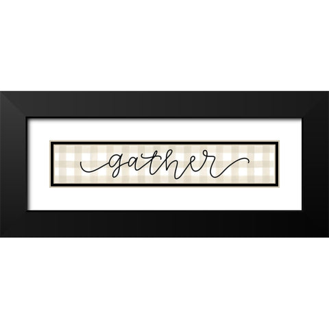 Gather  Black Modern Wood Framed Art Print with Double Matting by Imperfect Dust