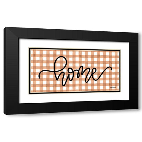 Home Terracotta Black Modern Wood Framed Art Print with Double Matting by Imperfect Dust