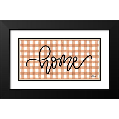 Home Terracotta Black Modern Wood Framed Art Print with Double Matting by Imperfect Dust