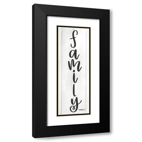 Family Black Modern Wood Framed Art Print with Double Matting by Imperfect Dust