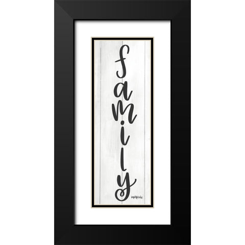 Family Black Modern Wood Framed Art Print with Double Matting by Imperfect Dust