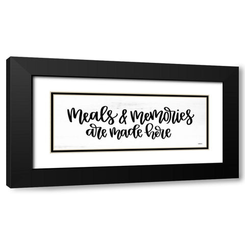 Meals + Memories Black Modern Wood Framed Art Print with Double Matting by Imperfect Dust