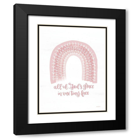 All of Gods Grace    Black Modern Wood Framed Art Print with Double Matting by Imperfect Dust