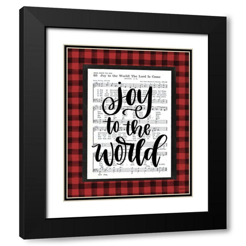 Joy to the World    Black Modern Wood Framed Art Print with Double Matting by Imperfect Dust