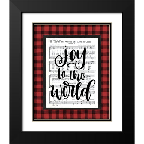 Joy to the World    Black Modern Wood Framed Art Print with Double Matting by Imperfect Dust