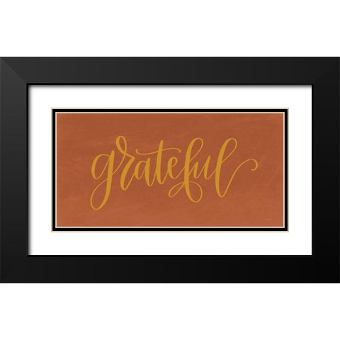 Grateful     Black Modern Wood Framed Art Print with Double Matting by Imperfect Dust