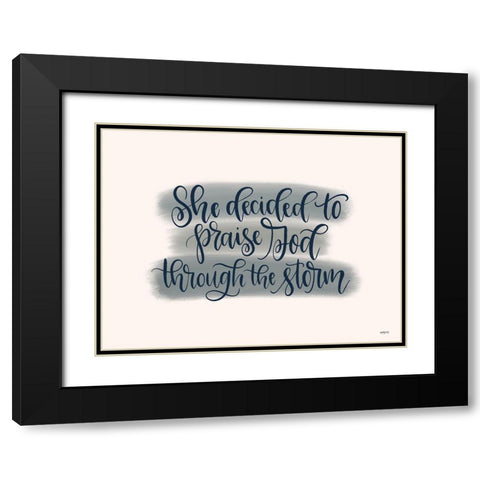 Through the Storm Black Modern Wood Framed Art Print with Double Matting by Imperfect Dust