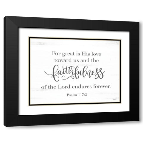 Faithfulness Black Modern Wood Framed Art Print with Double Matting by Imperfect Dust