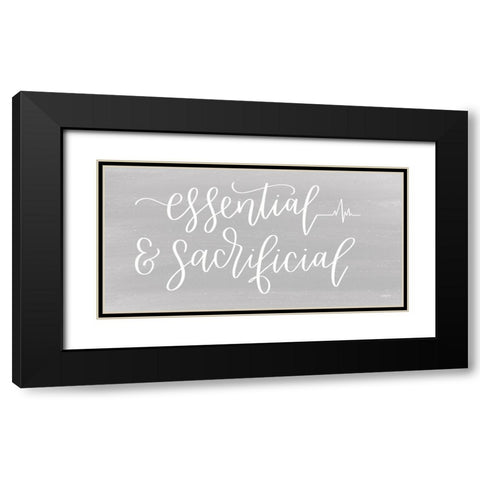 Essential and Sacrificial Black Modern Wood Framed Art Print with Double Matting by Imperfect Dust