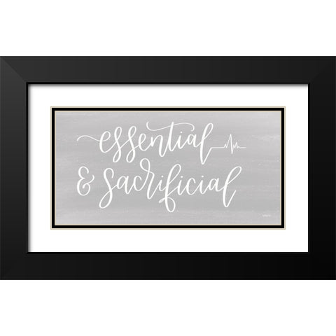 Essential and Sacrificial Black Modern Wood Framed Art Print with Double Matting by Imperfect Dust