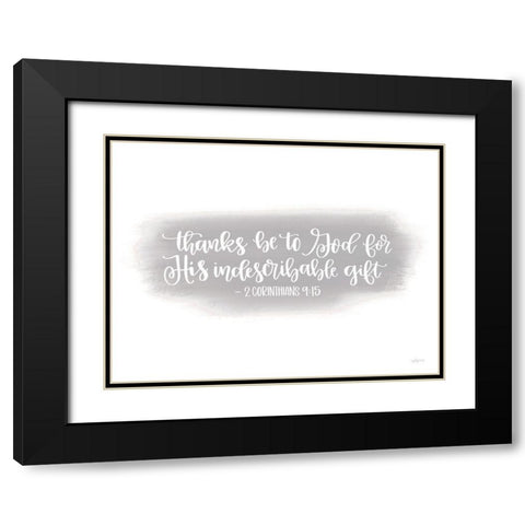 Indescribable Gift Black Modern Wood Framed Art Print with Double Matting by Imperfect Dust