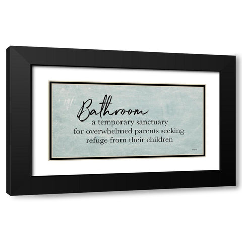 Bathroom    Black Modern Wood Framed Art Print with Double Matting by Imperfect Dust