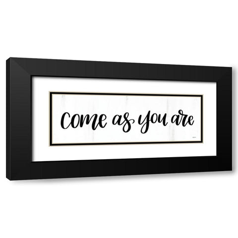 Come As You Are Black Modern Wood Framed Art Print with Double Matting by Imperfect Dust