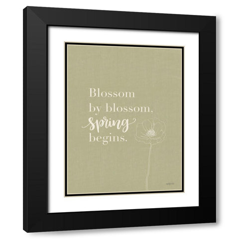 Blossom by Blossom Black Modern Wood Framed Art Print with Double Matting by Imperfect Dust