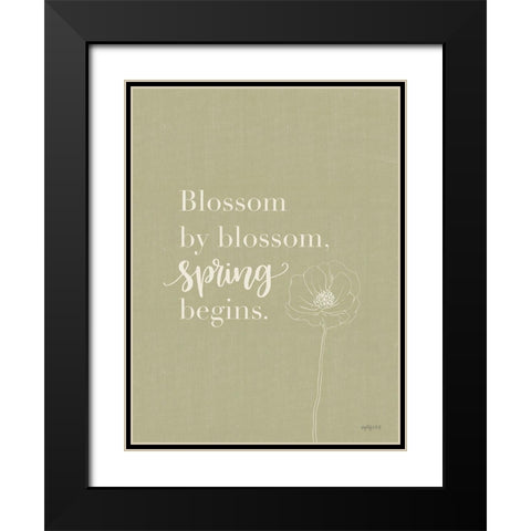 Blossom by Blossom Black Modern Wood Framed Art Print with Double Matting by Imperfect Dust