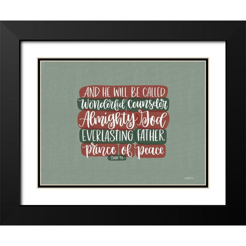 And He Will Be Called Black Modern Wood Framed Art Print with Double Matting by Imperfect Dust