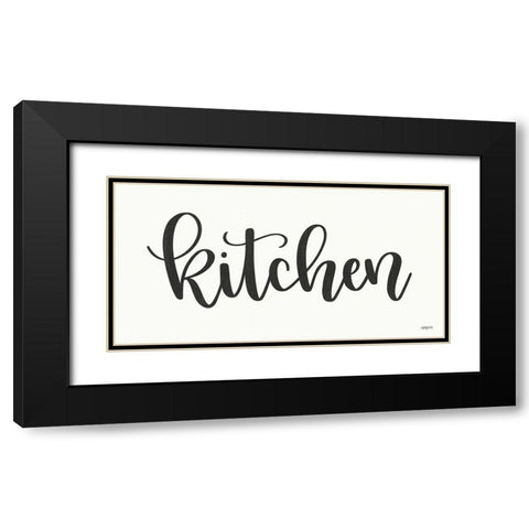 Kitchen Black Modern Wood Framed Art Print with Double Matting by Imperfect Dust