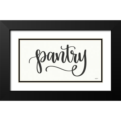 Pantry Black Modern Wood Framed Art Print with Double Matting by Imperfect Dust