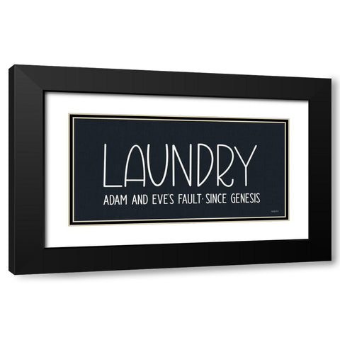 Adam and Eves Fault Black Modern Wood Framed Art Print with Double Matting by Imperfect Dust