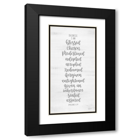 In Christ Black Modern Wood Framed Art Print with Double Matting by Imperfect Dust