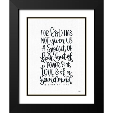 A Sound Mind Black Modern Wood Framed Art Print with Double Matting by Imperfect Dust