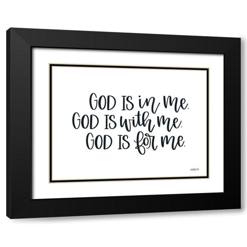 God Isâ€¦ Black Modern Wood Framed Art Print with Double Matting by Imperfect Dust