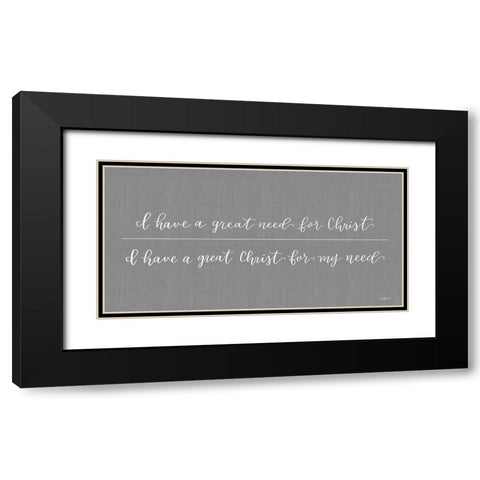 Great Need Black Modern Wood Framed Art Print with Double Matting by Imperfect Dust