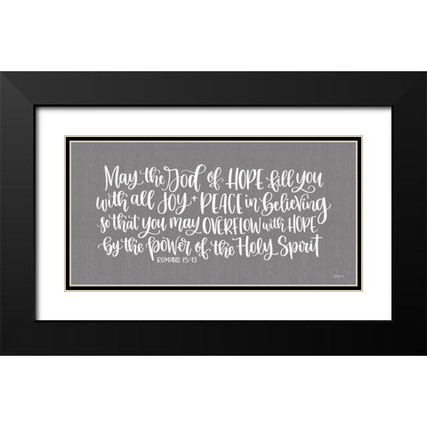 Overflow with Hope      Black Modern Wood Framed Art Print with Double Matting by Imperfect Dust