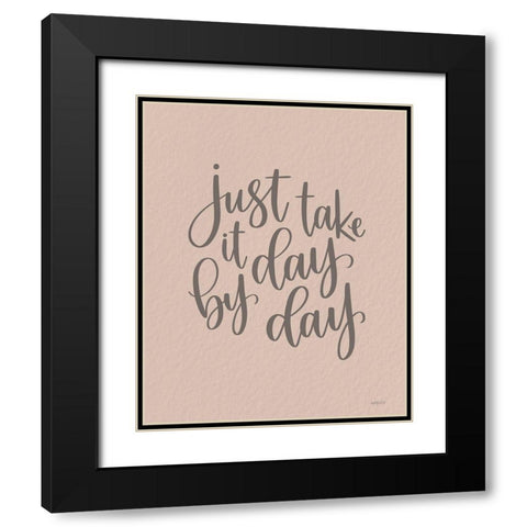 Day by Day Black Modern Wood Framed Art Print with Double Matting by Imperfect Dust
