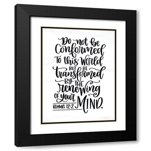 Be Transformed Black Modern Wood Framed Art Print with Double Matting by Imperfect Dust