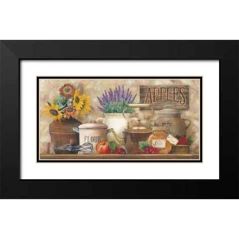 Antique Kitchen Black Modern Wood Framed Art Print with Double Matting by Wargo, Ed