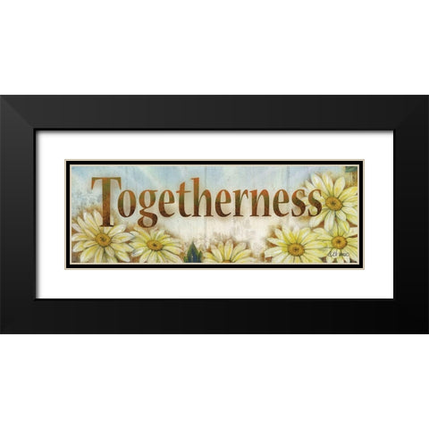 Togetherness Black Modern Wood Framed Art Print with Double Matting by Wargo, Ed