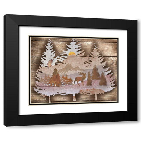 Great Outdoors I Black Modern Wood Framed Art Print with Double Matting by Wargo, Ed