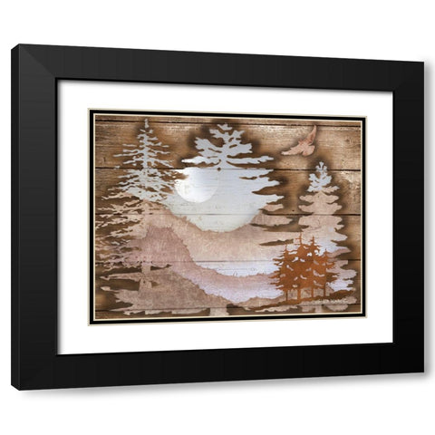 Great Outdoors II Black Modern Wood Framed Art Print with Double Matting by Wargo, Ed